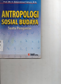 Image of Antropologi Sosial Budaya suatu pengantar