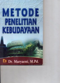 Image of Metode Penelitian Kebudayaan